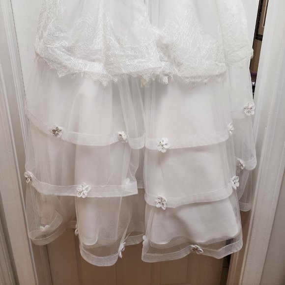 Perfect princess gown for Flower girl, baptism, first communion or confirmation. - Picture 8 of 13